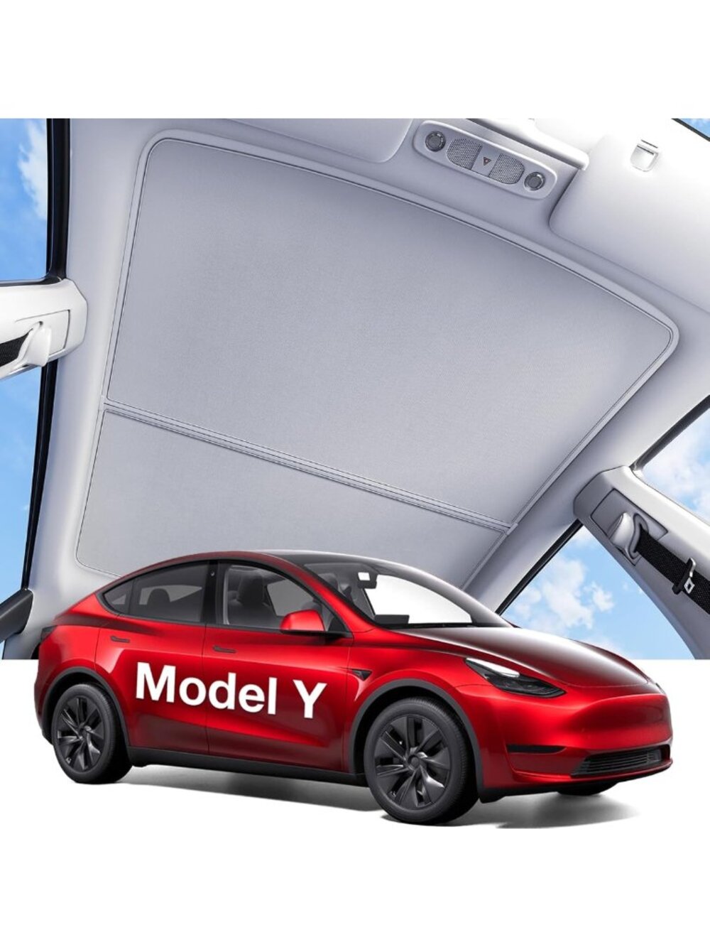 Sunshade Roof for Tesla Model Y 2020-2025 | Heat Insulation, Nano Ice-Crystal